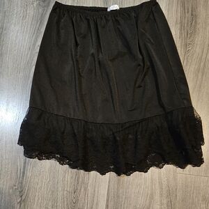 Altar'd State Intimates Black Lace Trim Slip